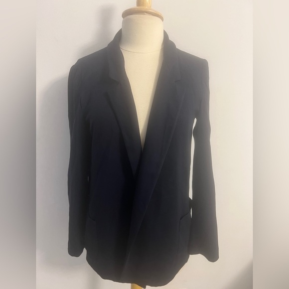 Zara basics long sleeve pocket ample blazer size large - Picture 2 of 4